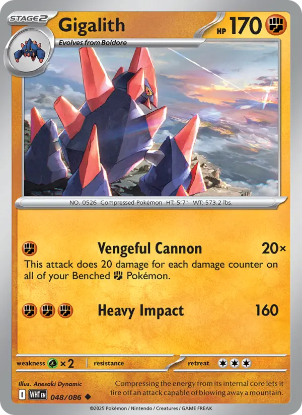 Gigalith, Pokémon card