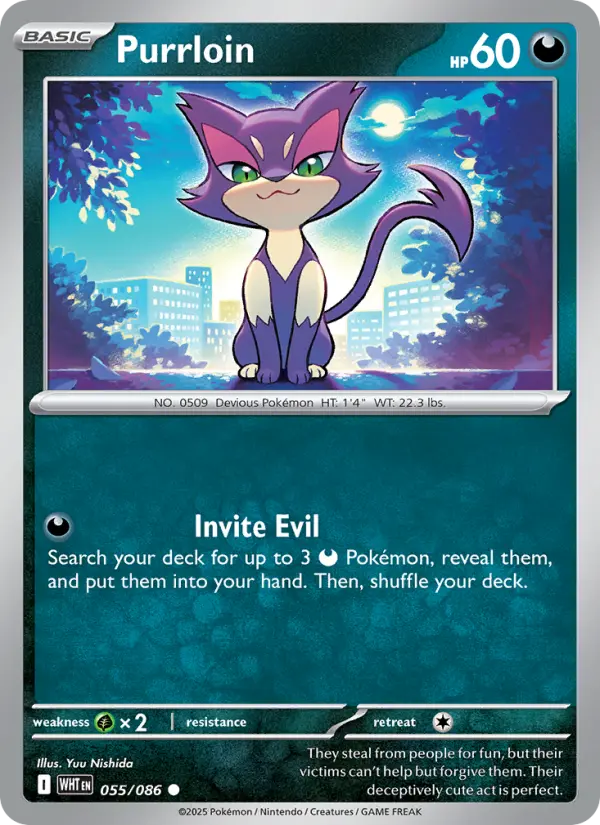 Purrloin, Pokémon card