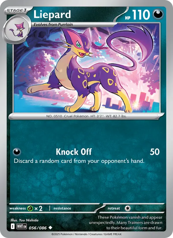 Liepard, Pokémon card