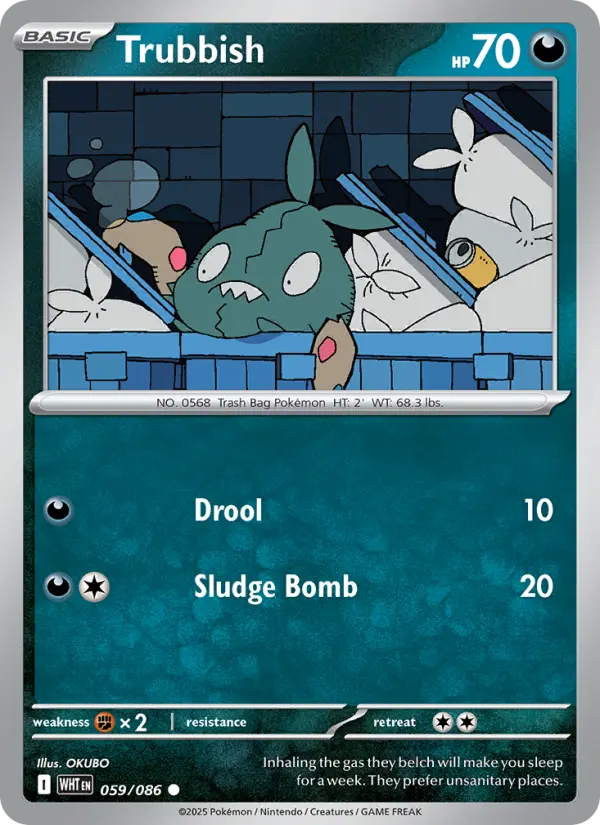 Trubbish, Pokémon card