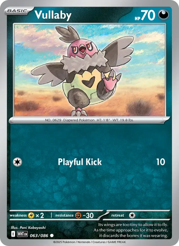 Vullaby, Pokémon card