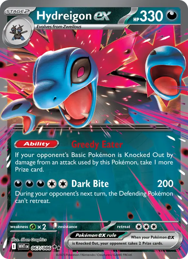 Hydreigon ex, Pokémon card