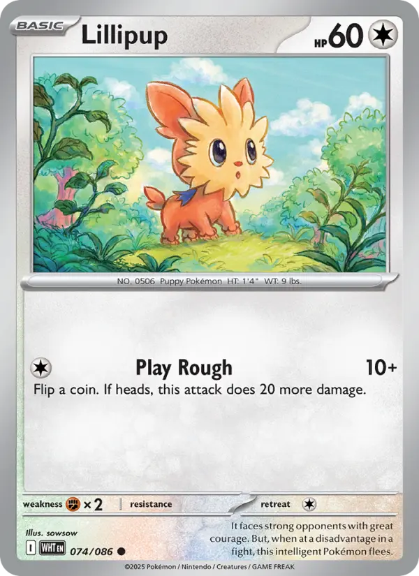 Lillipup, Pokémon card