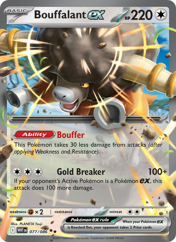 Bouffalant ex, Pokémon card