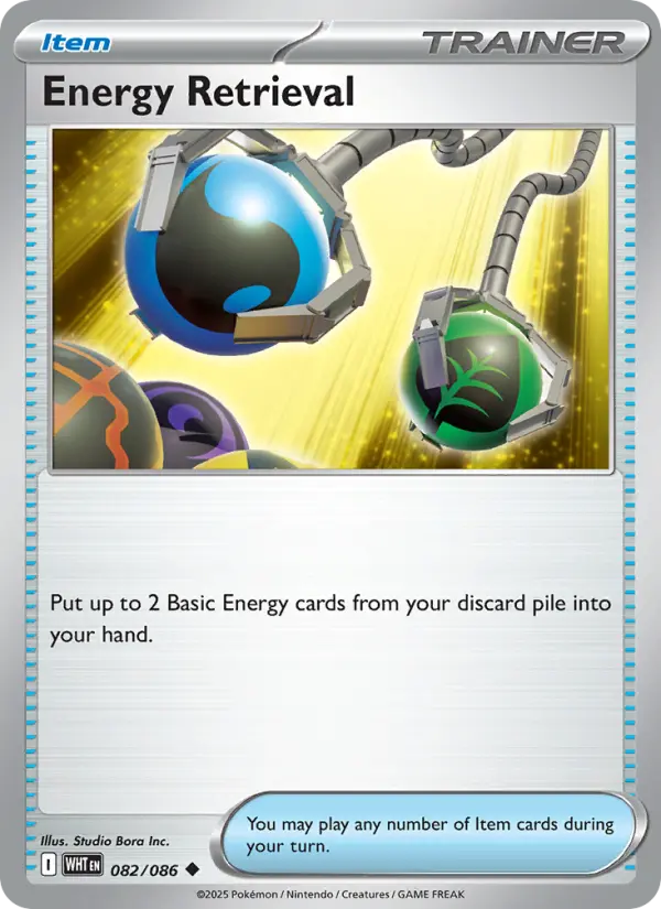 Energy Retrieval, Pokémon card