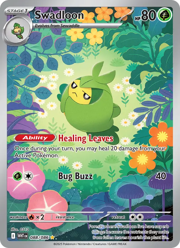 Swadloon, Pokémon card