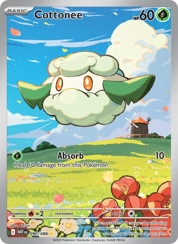 Cottonee, Pokémon card