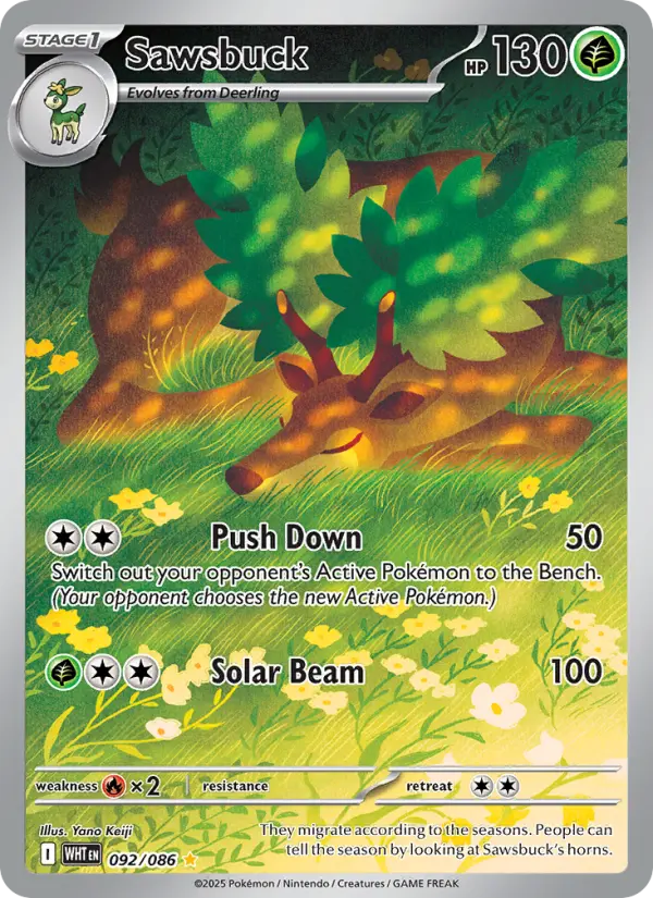 Sawsbuck, Pokémon card