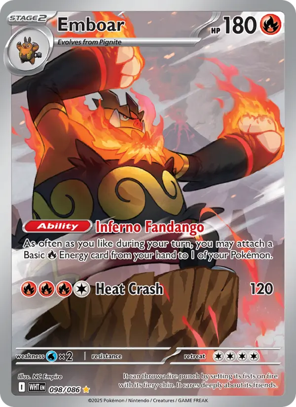 Emboar, Pokémon card