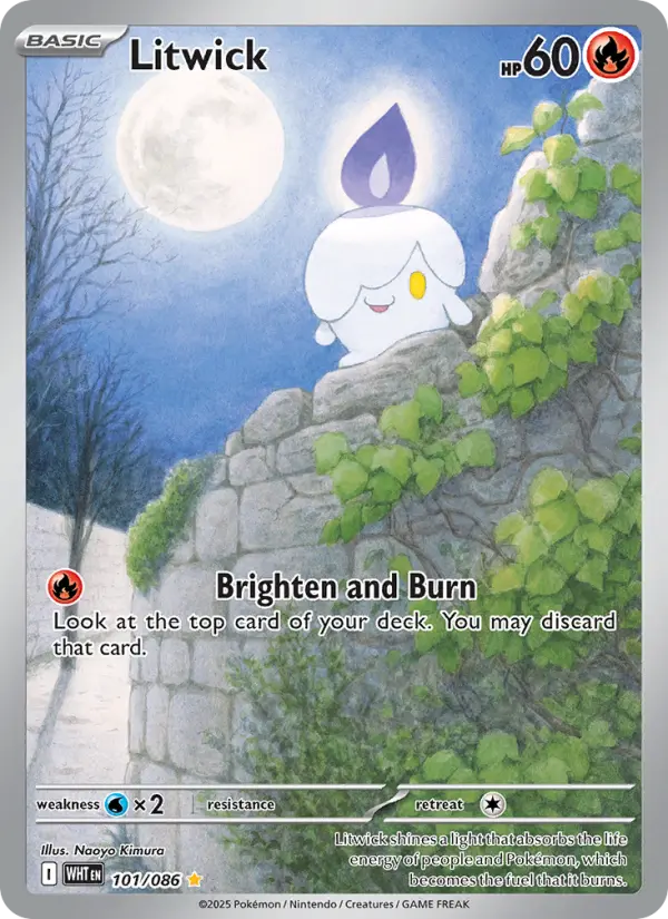 Litwick, Pokémon card