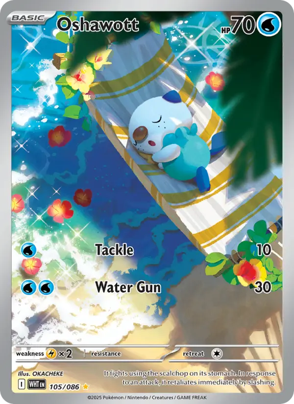 Oshawott, Pokémon card