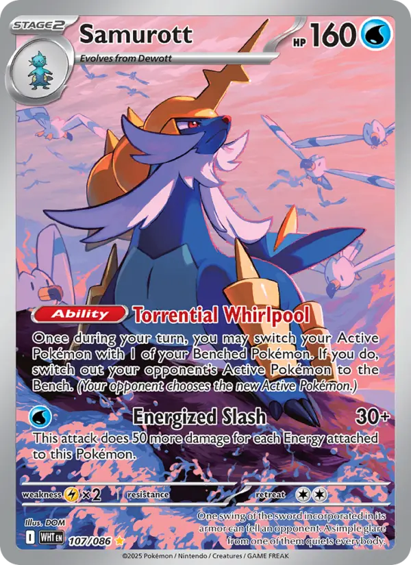 Samurott, Pokémon card