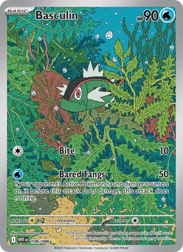 Basculin, Pokémon card