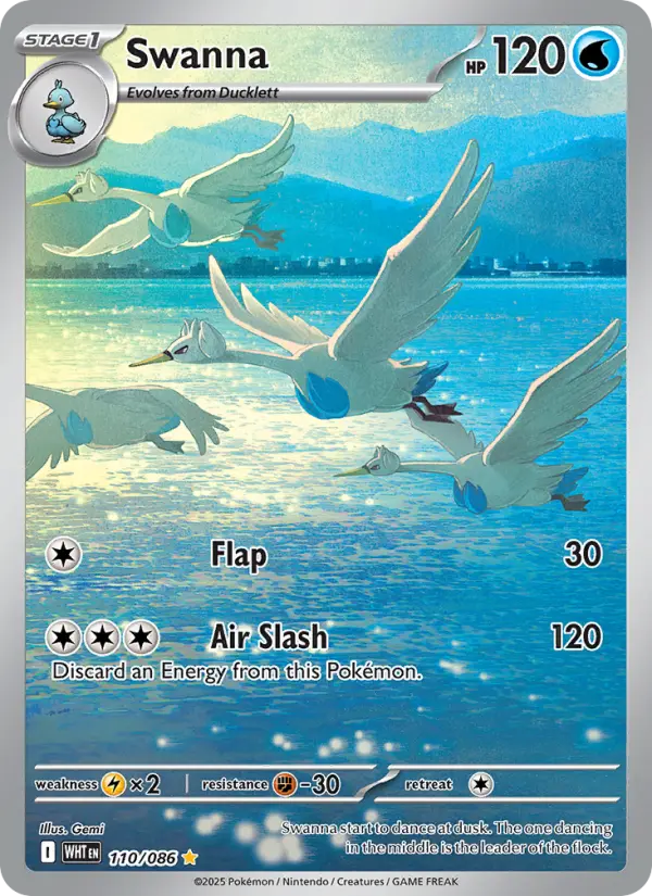 Swanna, Pokémon card