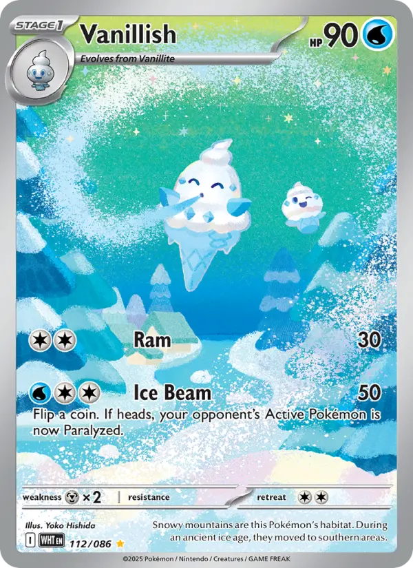 Vanillish, Pokémon card