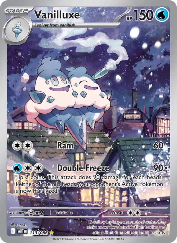 Vanilluxe, Pokémon card