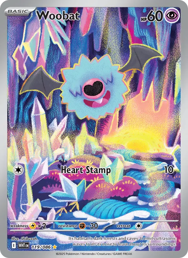 Woobat, Pokémon card