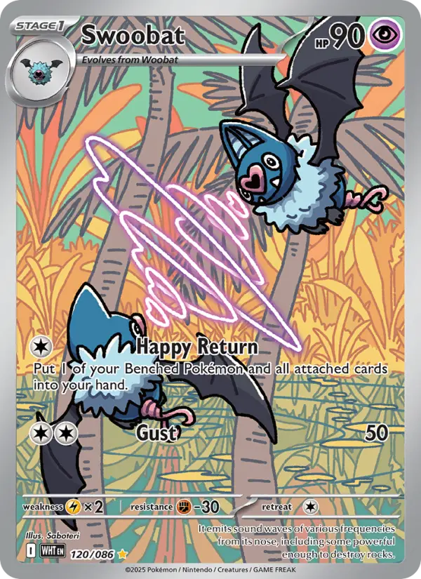 Swoobat, Pokémon card