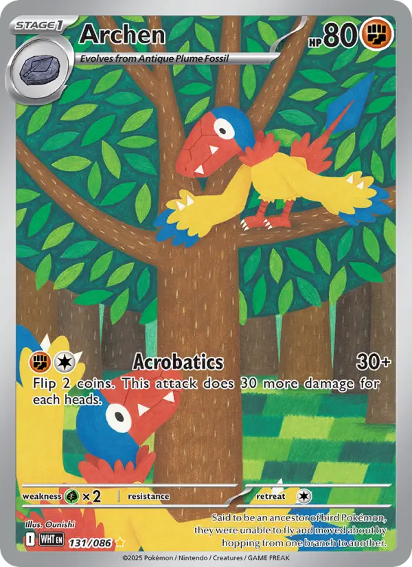 Archen, Pokémon card