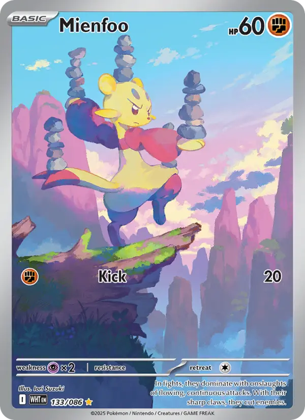 Mienfoo, Pokémon card