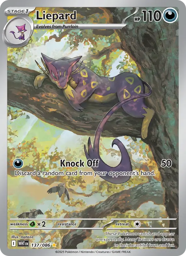 Liepard, Pokémon card