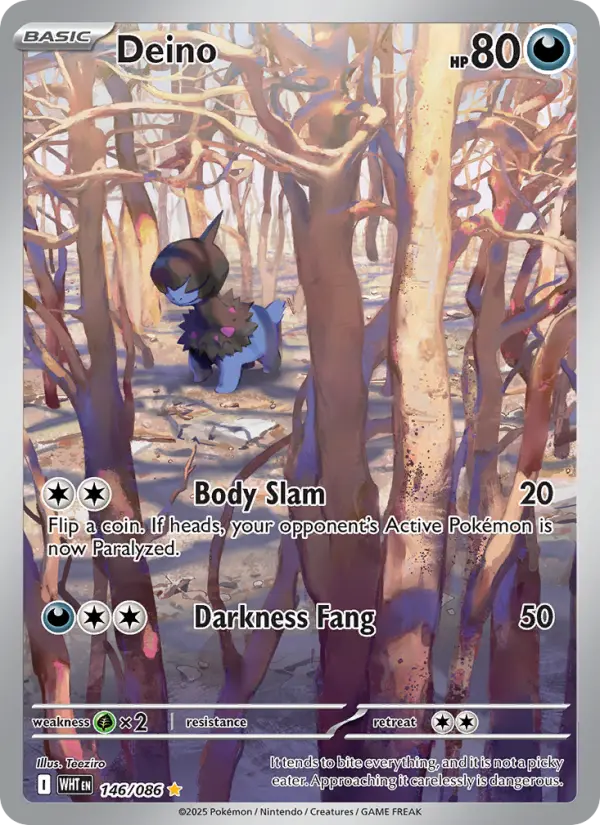 Deino, Pokémon card