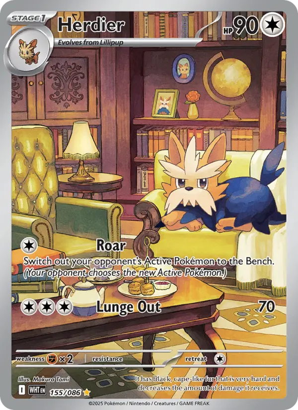 Herdier, Pokémon card