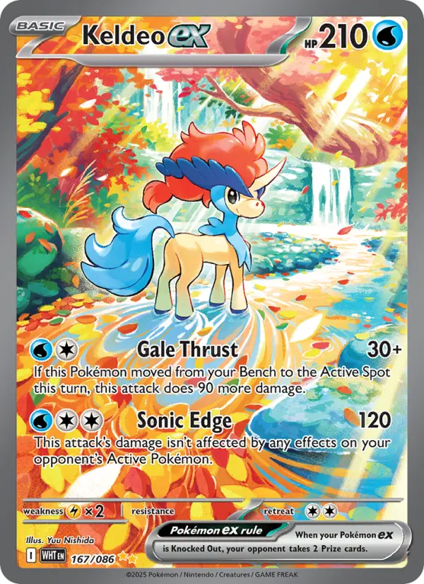 Keldeo ex, Pokémon card