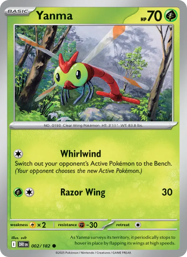 Yanma, Pokémon card