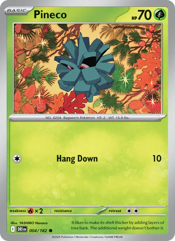 Pineco, Pokémon card