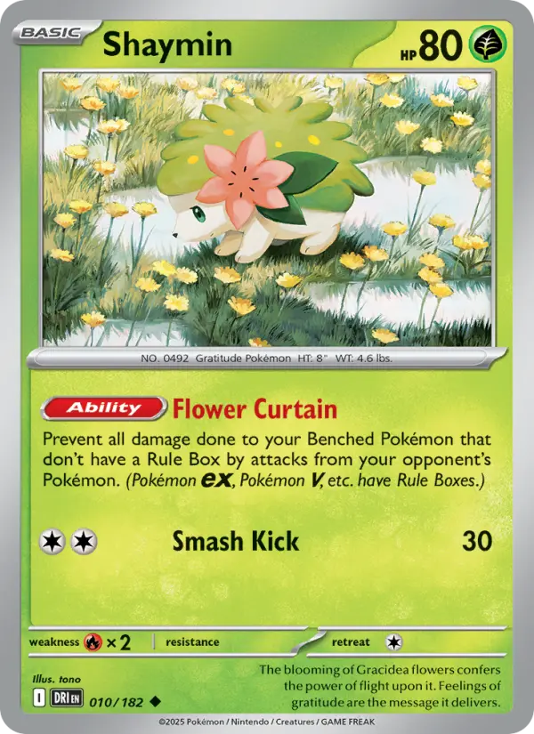 Shaymin, Pokémon card