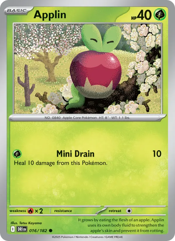 Applin, Pokémon card