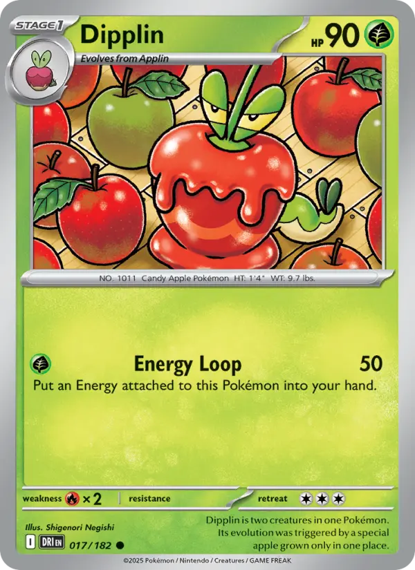 Dipplin, Pokémon card