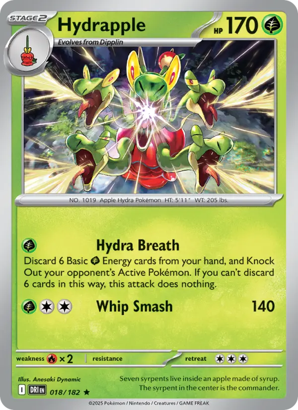 Hydrapple, Pokémon card