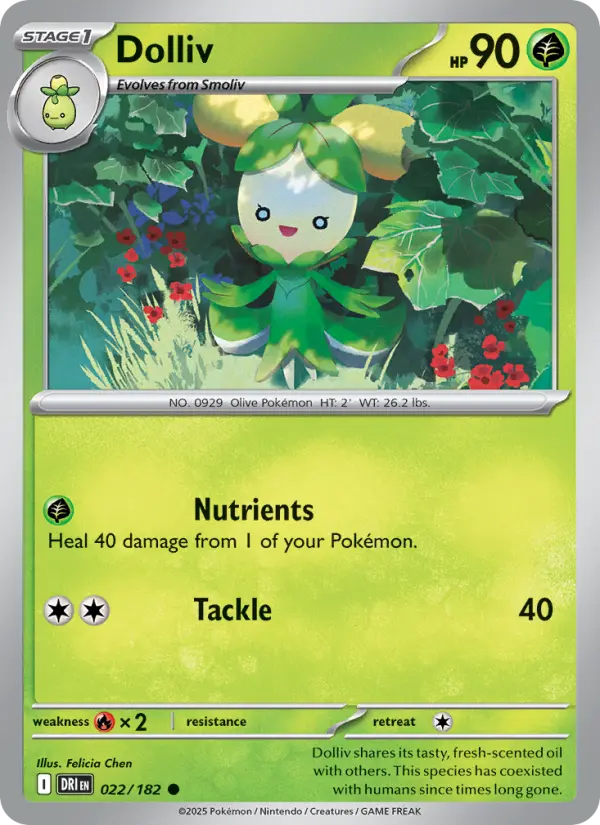 Dolliv, Pokémon card