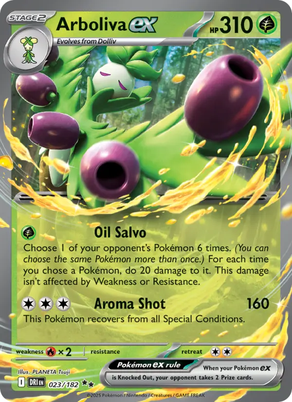 Arboliva ex, Pokémon card