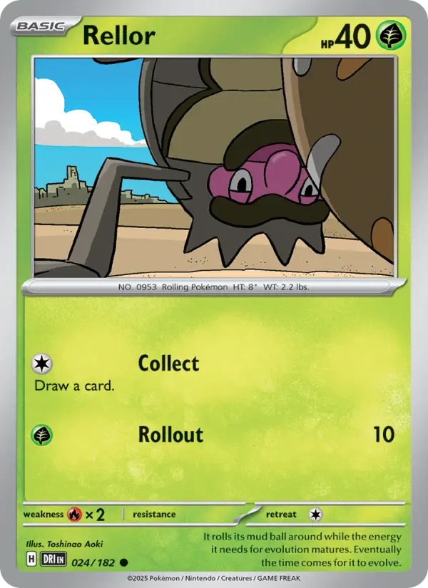 Rellor, Pokémon card