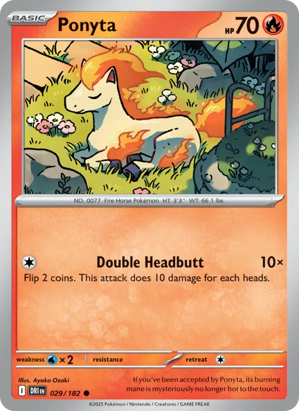 Ponyta, Pokémon card