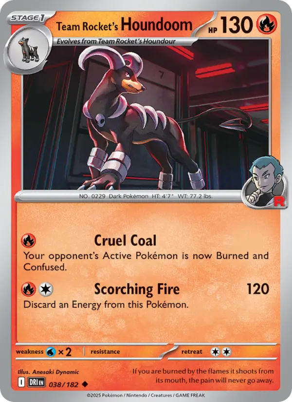 Team Rocket's Houndoom, Pokémon card