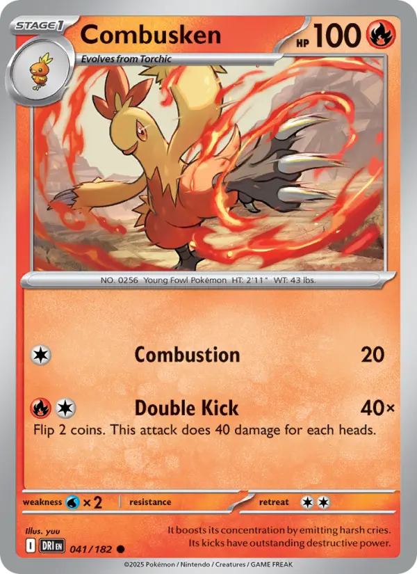 Combusken, Pokémon card