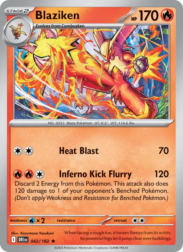 Blaziken, Pokémon card