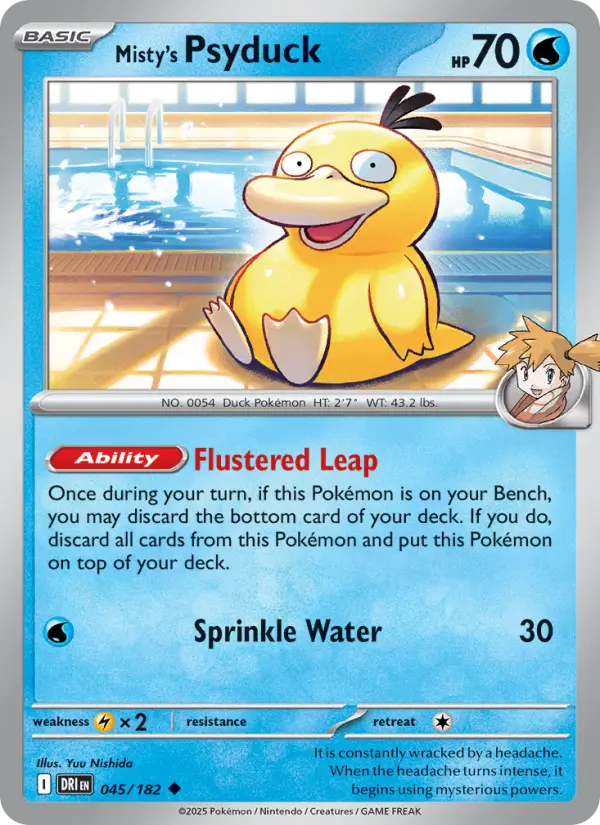 Misty's Psyduck, Pokémon card