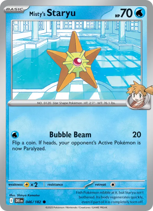 Misty's Staryu, Pokémon card
