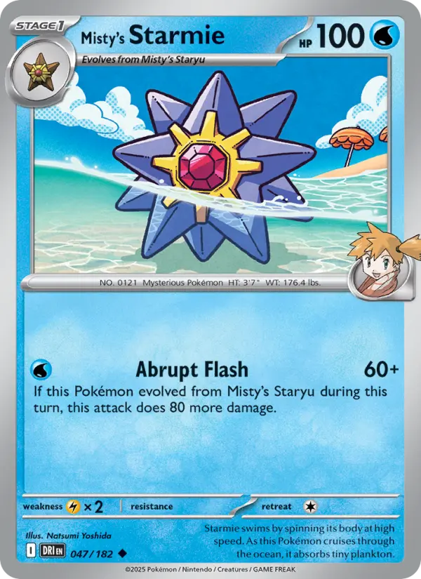 Misty's Starmie, Pokémon card