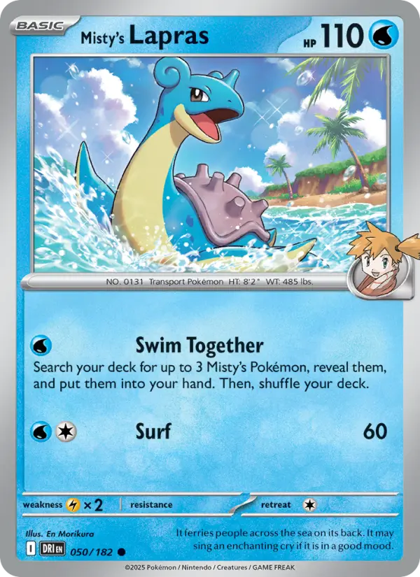 Misty's Lapras, Pokémon card
