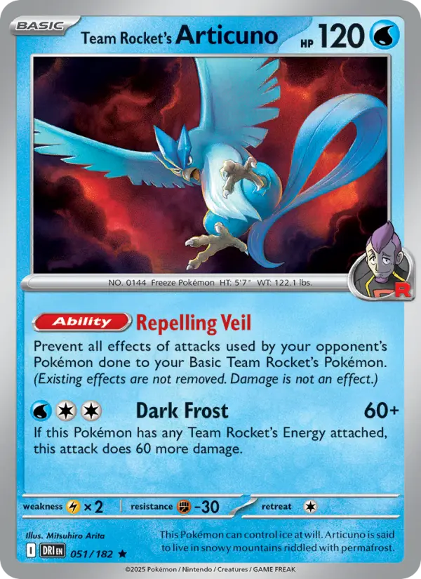 Team Rocket's Articuno, Pokémon card