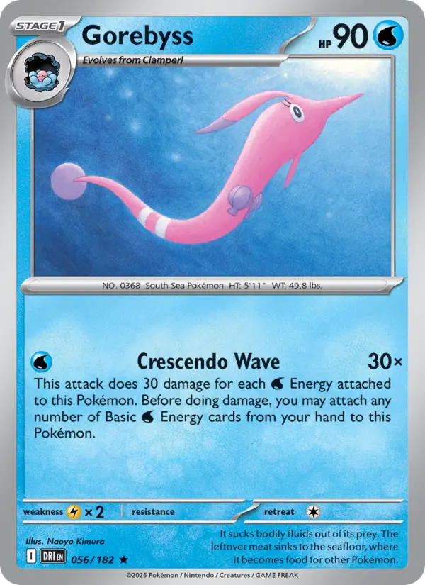 Gorebyss, Pokémon card