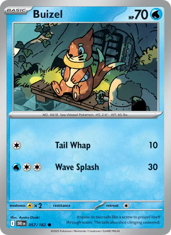 Buizel, Pokémon card