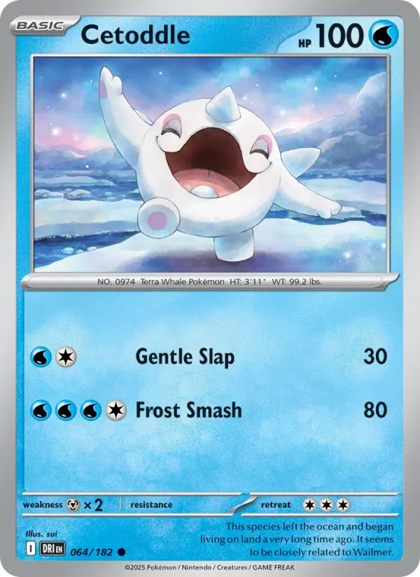 Cetoddle, Pokémon card
