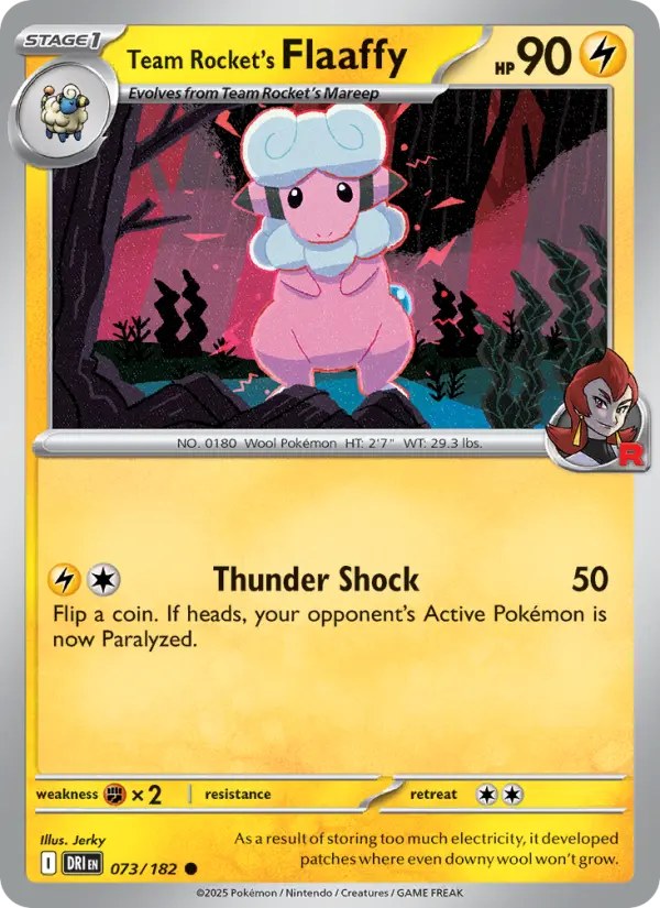 Team Rocket's Flaaffy, Pokémon card